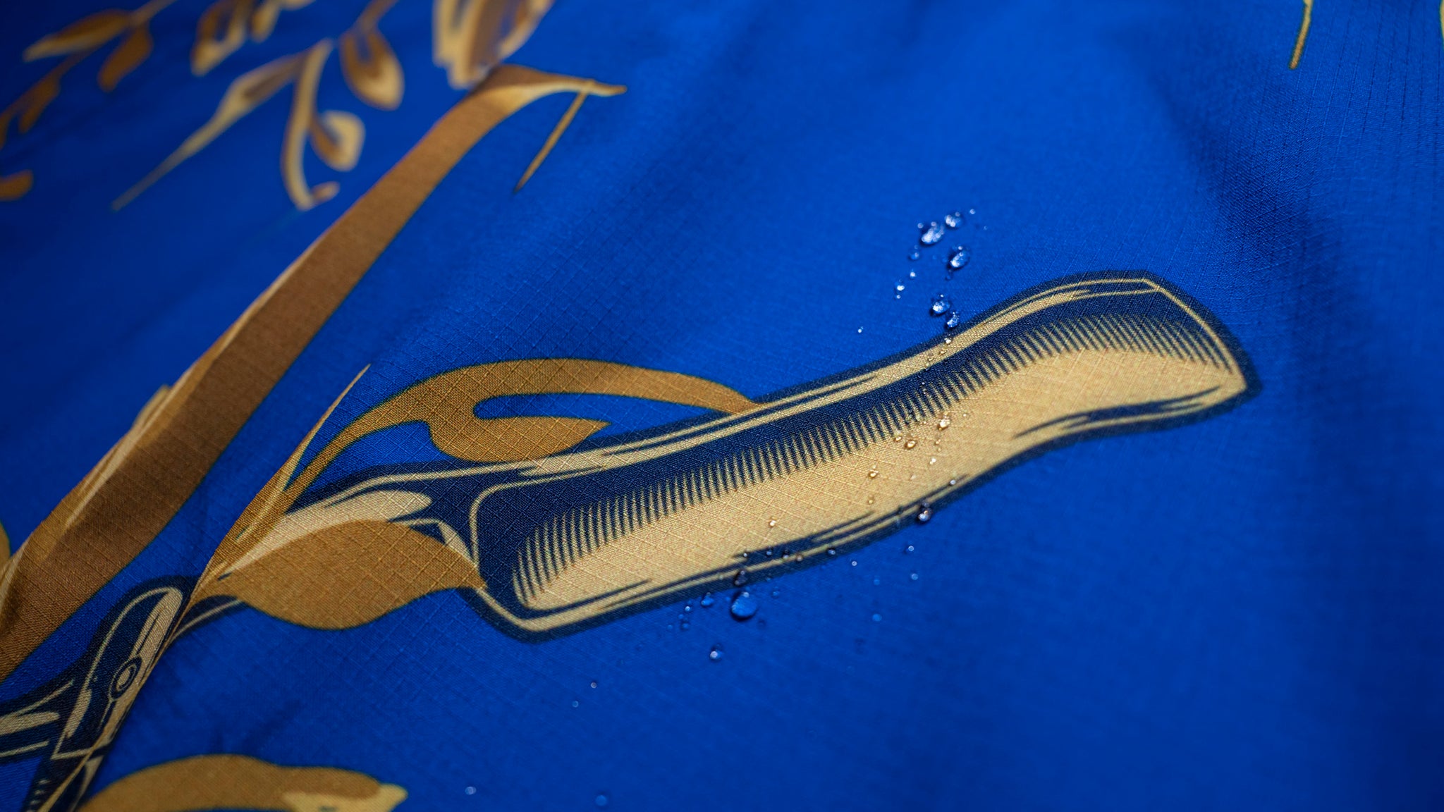 South Beach Design - Royal Blue and Gold